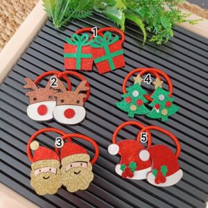 Keçe Yılbaşı Temalı Lastik Toka