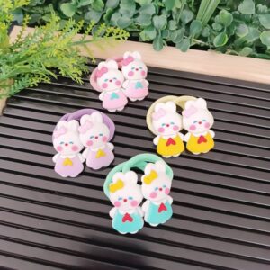 Sevimli Tavşan Figürlü Lastik Toka