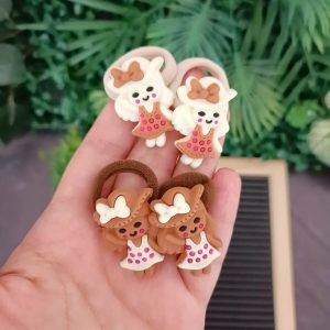 Sevimli Kız Lastik Toka