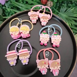 Kız Çocuğu Figürlü Lastik Toka