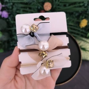 3 lü İnci Lastik Toka