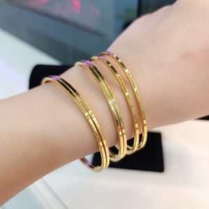 18K Çelik Ajda Bilezik (3 Parça)