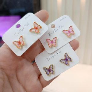 925 Ayar Gümüş İğneli Çocuk Küpe