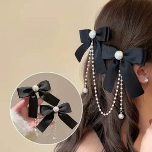 İnci Sarkıtlı Kurdele Pens Toka