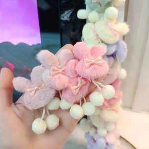 Ponponlu Tavşan Lastik Toka