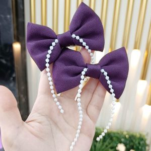 İnci Sarkıtlı Kurdele Pens Toka