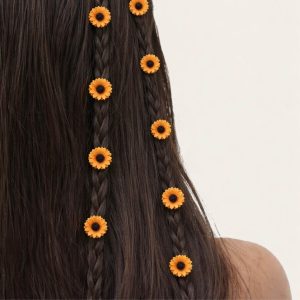 Ayçiçeği Saç Küpesi