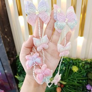 İnci Sarkıtlı Kelebek Pens Toka