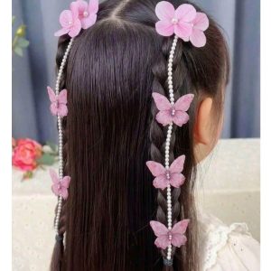 İnci Sarkıtlı Kelebek Pens Toka