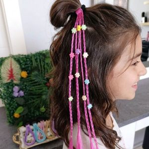 Çiçekli Örgü Lastik